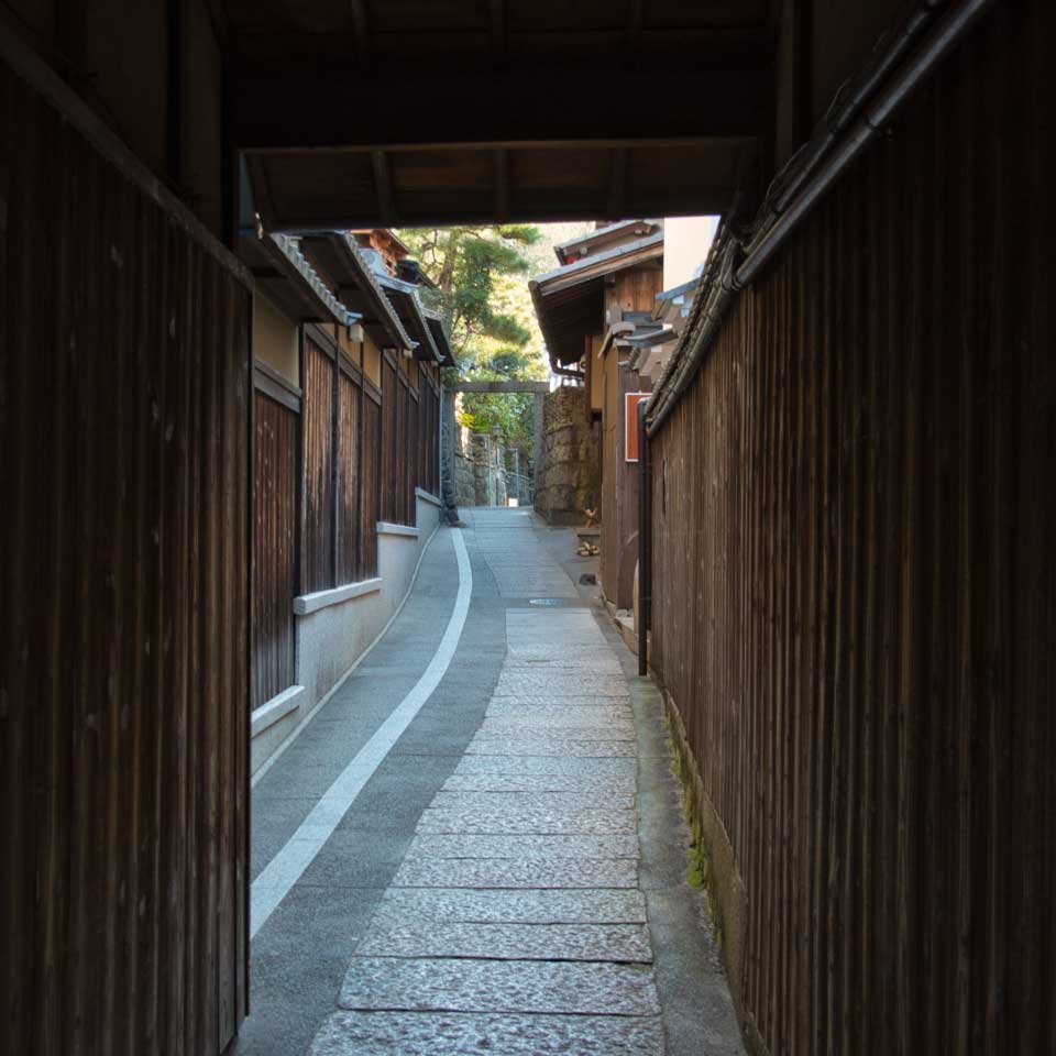 京都祇園の素泊まり旅館の近隣写真